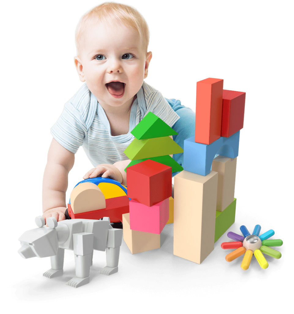 Child with toys_kidology